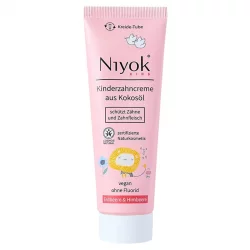 Dentifrice enfant naturel fraise & framboise sans fluor - 75ml - Niyok
