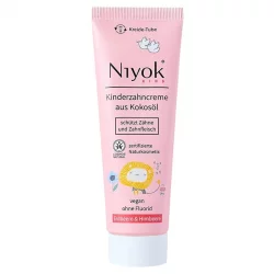 Natürliche Kinderzahncreme Erdbeere & Himbeere ohne Fluorid - 75ml - Niyok