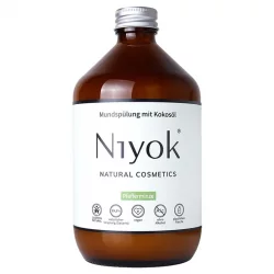 Natürliche Mundspülung Kokosöl, Pfefferminze & Zitrone - 500ml - Niyok
