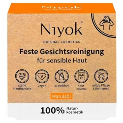 Natürlicher fester Gesichtreiniger sensible Haut Marulaöl - 80g - Niyok