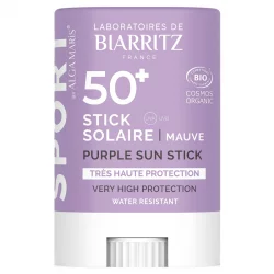 Stick solaire mauve BIO IP 50+ - 12g - Laboratoires de Biarritz