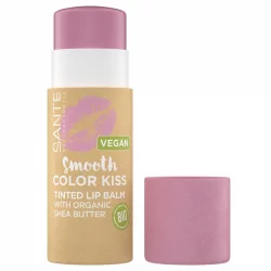 Baume à lèvres BIO Smooth Color Kiss N°04 Soft Rosé - 7g - Sante