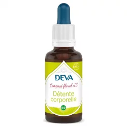 Composé floral BIO N°3 Détente corporelle - 30ml - Deva