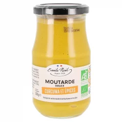 Moutarde douce au curcuma et aux épices BIO - 350g - Emile Noël