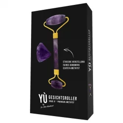 Gesichtsmassageroller Amethyst - Yù Beauty