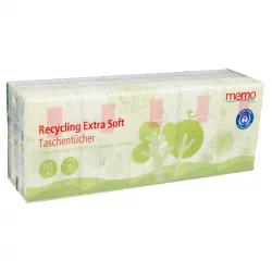 Taschentücher extra weich aus Recyclingpapier - 15 x 10 Stück - Memo