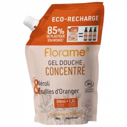 Recharge gel douche concentré BIO néroli - 300ml - Florame
