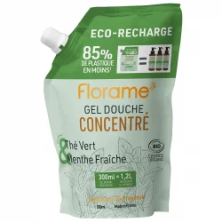 Recharge gel douche concentré BIO thé vert - 300ml - Florame