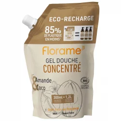 Recharge gel douche concentré BIO amande - 300ml - Florame
