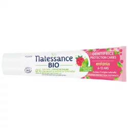Dentifrice enfant protection caries BIO framboise - 75ml - Natessance