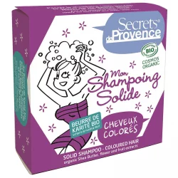 Festes BIO-Shampoo coloriertes Haar Cassis - 85g - Secrets de Provence