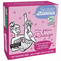 Feste BIO-Rasierseife Frauen Sheabutter - 90g - Secrets de Provence