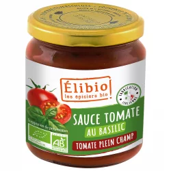 BIO-Tomatensauce mit Basilikum - 300g - Élibio