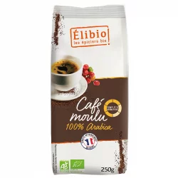 Café 100% Arabica moulu BIO - 250g - Élibio