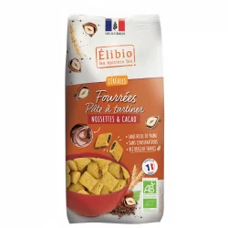 Céréales chocolat fourrées pâte à tartiner noisette cacao BIO - 375g - Élibio
