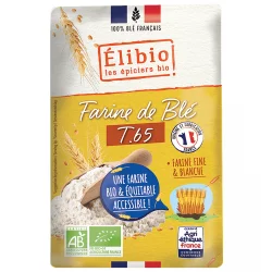 Farine de blé T65 BIO - 1kg - Élibio