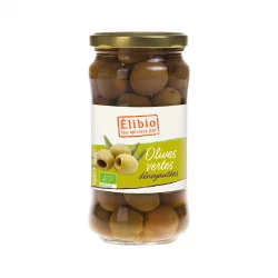 Olives vertes dénoyautées BIO - 350g - Élibio
