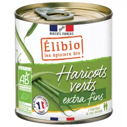 Grüne BIO-Bohnen extrafein in der Dose - 400g - Élibio