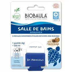 Pastilles nettoyantes salle de bain éco Fresh Ocean - 3 pastilles - Biobaula
