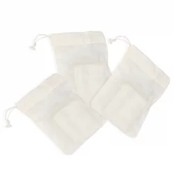 Sachets infusion réutilisables en coton BIO - 3 pièces - ah table !