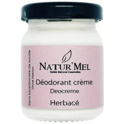 Déodorant crème sans bicarbonate L'Herbacé romarin - 50ml - Natur'Mel