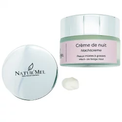 Nachtcreme für fettige und Mischhaut Jojoba & Hanf - 50ml - Natur'Mel