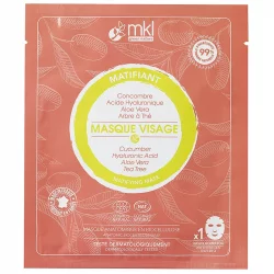 Masque visage matifiant naturel concombre - MKL Green Nature