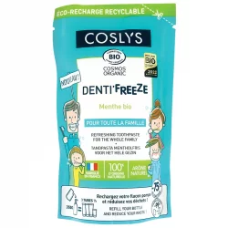 Recharge dentifrice famille BIO menthe sans fluor - 350g - Coslys