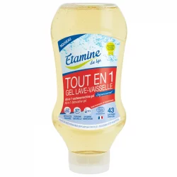 Gel lave-vaisselle tout en 1 écologique sans parfum - 870ml - Etamine du Lys