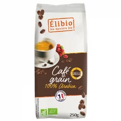 Café 100% Arabica en grains BIO - 250g - Élibio