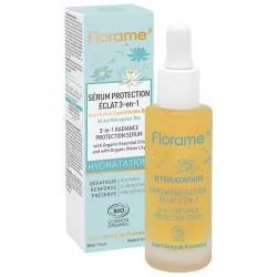 3 in 1 Schutzserum strahlende Haut Wasserlilie BIO - 30ml - Florame
