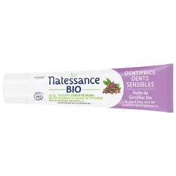 Dentifrice dents sensibles BIO giroflier & aloe vera - 75ml - Natessance