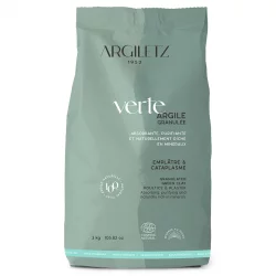 Argile verte granulée - 3kg - Argiletz