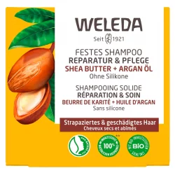 Festes Shampoo Reparatur & Pflege Shea Butter & Argan BIO - 50g - Weleda