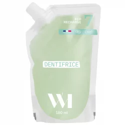 Recharge Dentifrice BIO menthe avec fluor - 180ml - What Matters