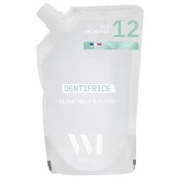 Recharge Dentifrice blancheur BIO menthe avec fluor - 180ml - What Matters