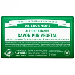 Reine Naturseife BIO Mandel - 140g - Dr. Bronner's