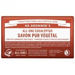 Reine Naturseife BIO Eukalyptus - 140g - Dr. Bronner's