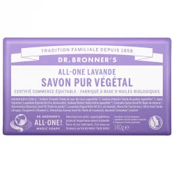 Savon pur BIO lavande - 140g - Dr. Bronner's