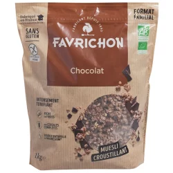 Müesli croustillant chocolat BIO - 1kg - Favrichon