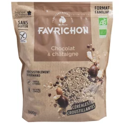 Knuspermüesli BIO Schokolade & Kastanie - 800g - Favrichon