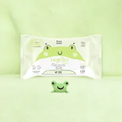 Natürliche Baby-Feuchttücher wasserbasiert - 56 Stück - MKL Green Nature