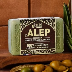 Savonnette d'Alep olive & laurier - 120g - MKL Green Nature