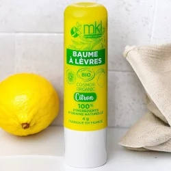 Baume à lèvres BIO citron - 4g - MKL Green Nature