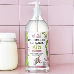 Gel douche BIO lait d'ânesse - 1l - MKL Green Nature