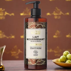 Lait nourissant hammam BIO olive & argan - 400ml - MKL Green Nature