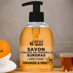 Savon liquide de Marseille orange & miel - 300ml - MKL Green Nature