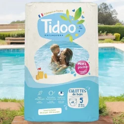 Couches de bains écologiques Taille 5 L 12-18 kg - 11 pièces - Tidoo