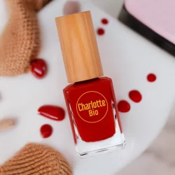 Nagellack glänzend perfektes Rot - 10ml - Charlotte Bio