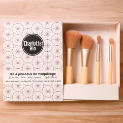 Kit 4 pinceaux de maquillage - Charlotte Bio